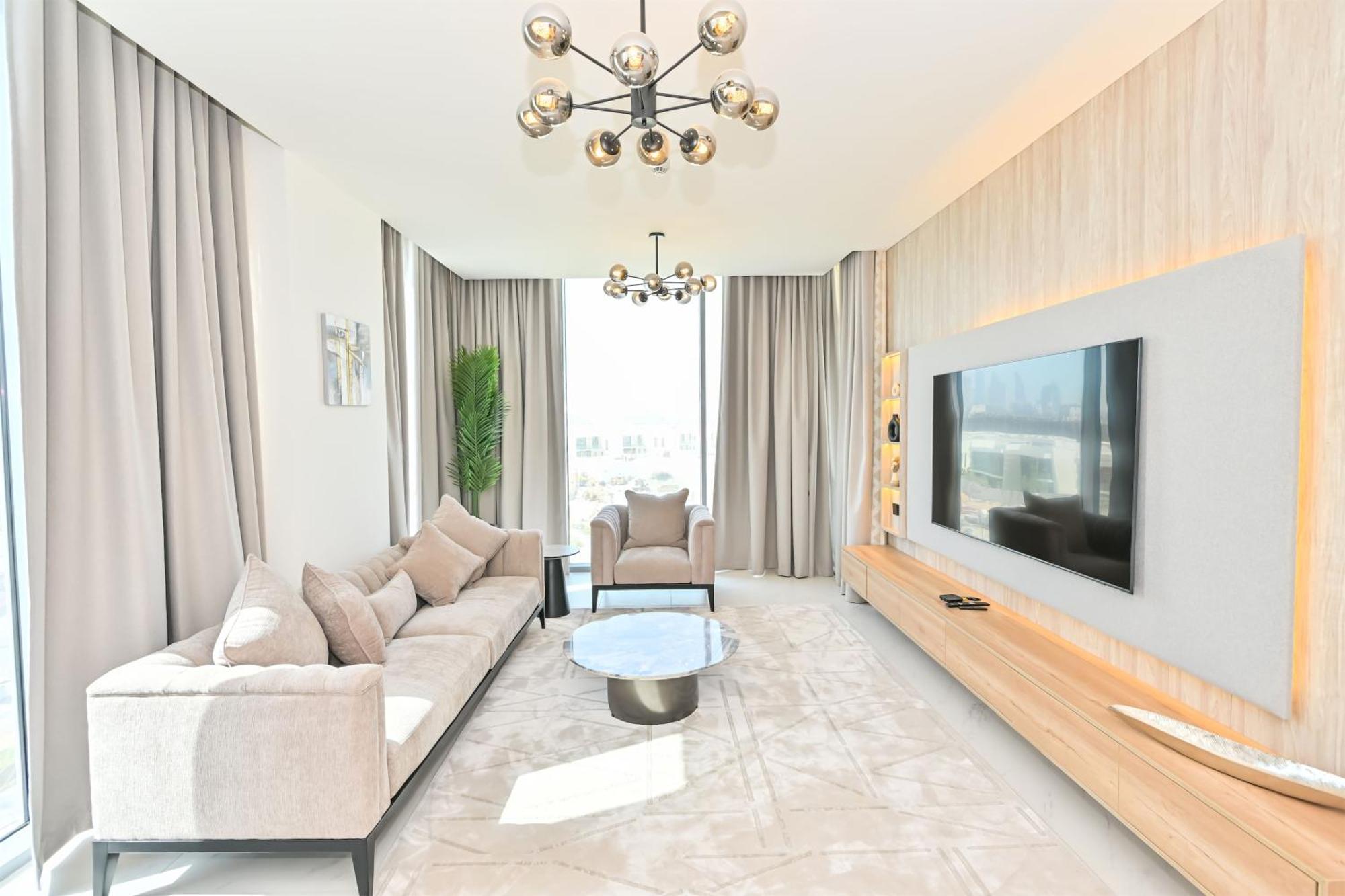 迪拜Luxe Shortlet - Modern 1Br In District One Meydan公寓 外观 照片